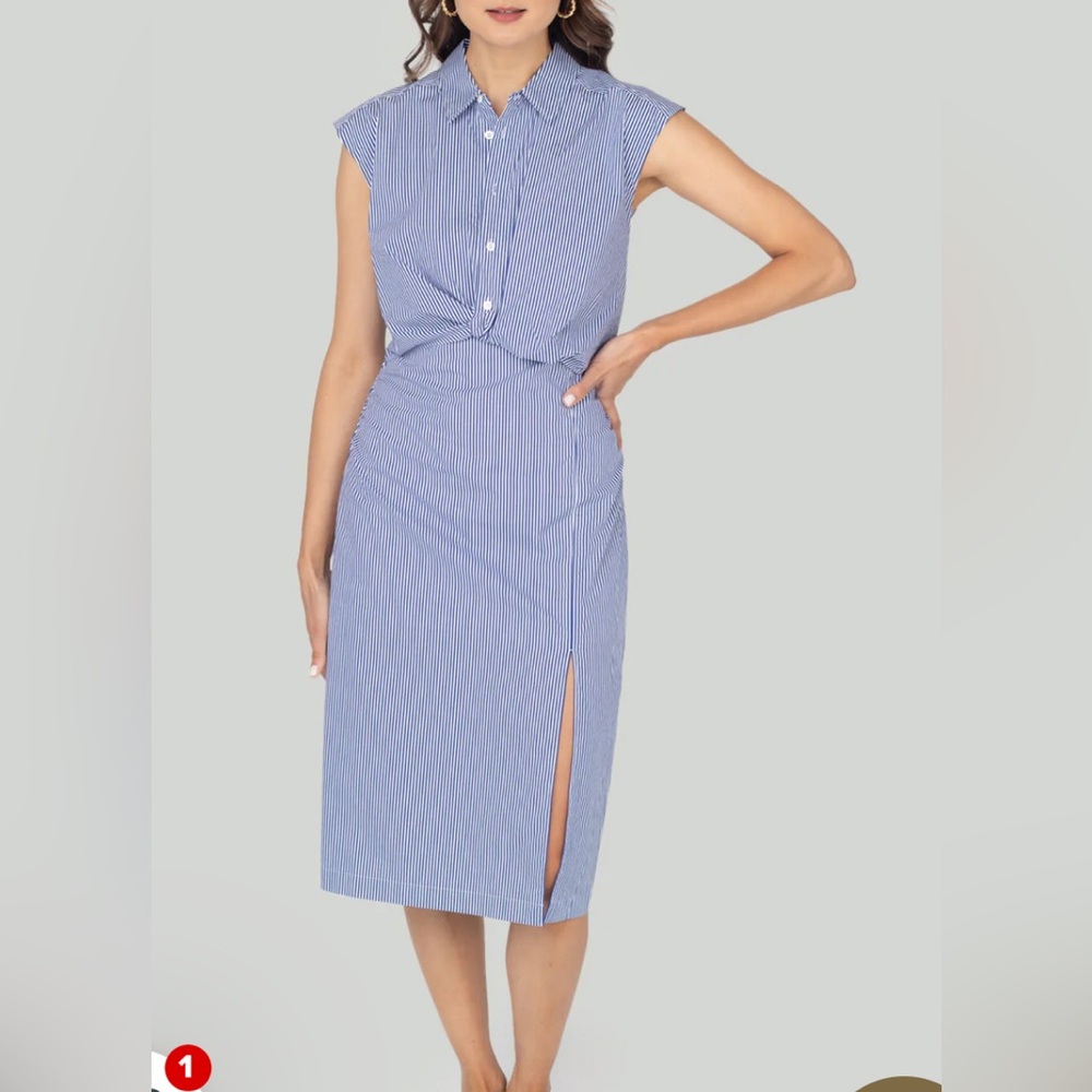FRAME sleeveless twist dress
